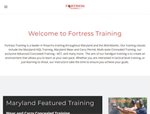 Tablet Screenshot of fortresstraining.com